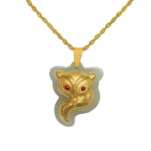 گردنبند یشم زنانه روباه