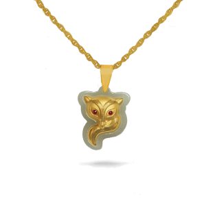 گردنبند یشم زنانه روباه
